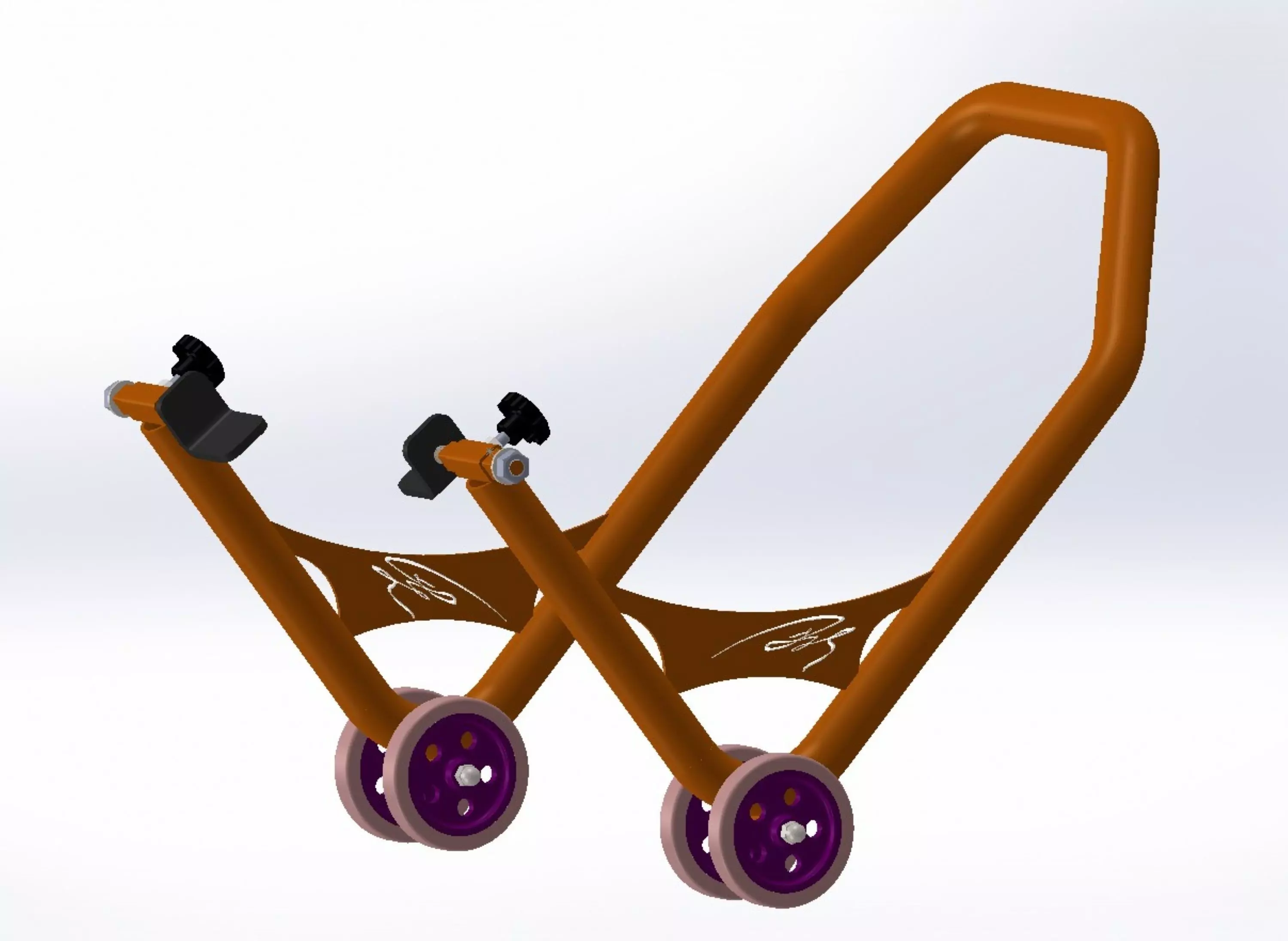 motorcycle stand Paddock Stand 3D model_0