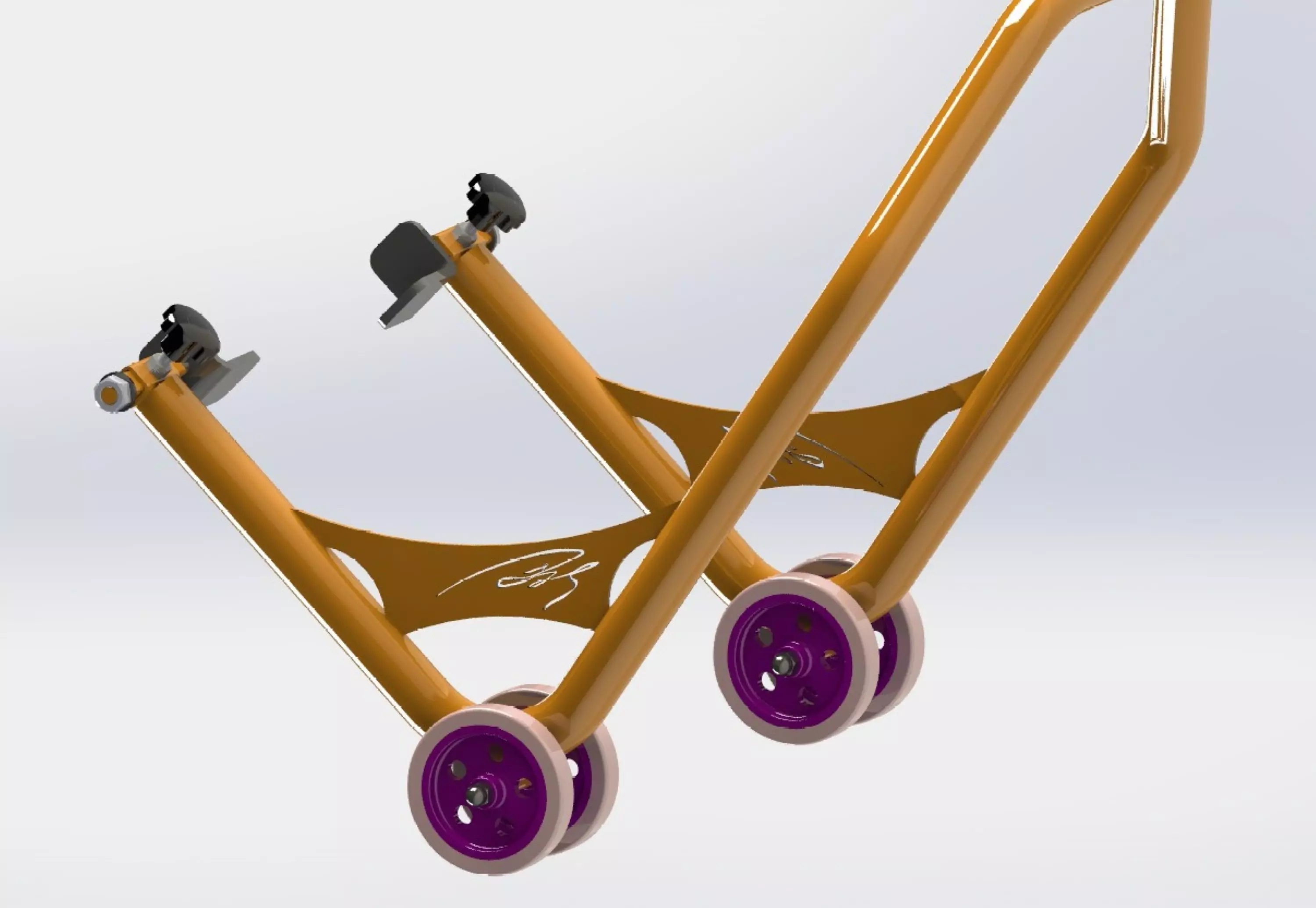 motorcycle stand Paddock Stand 3D model_2