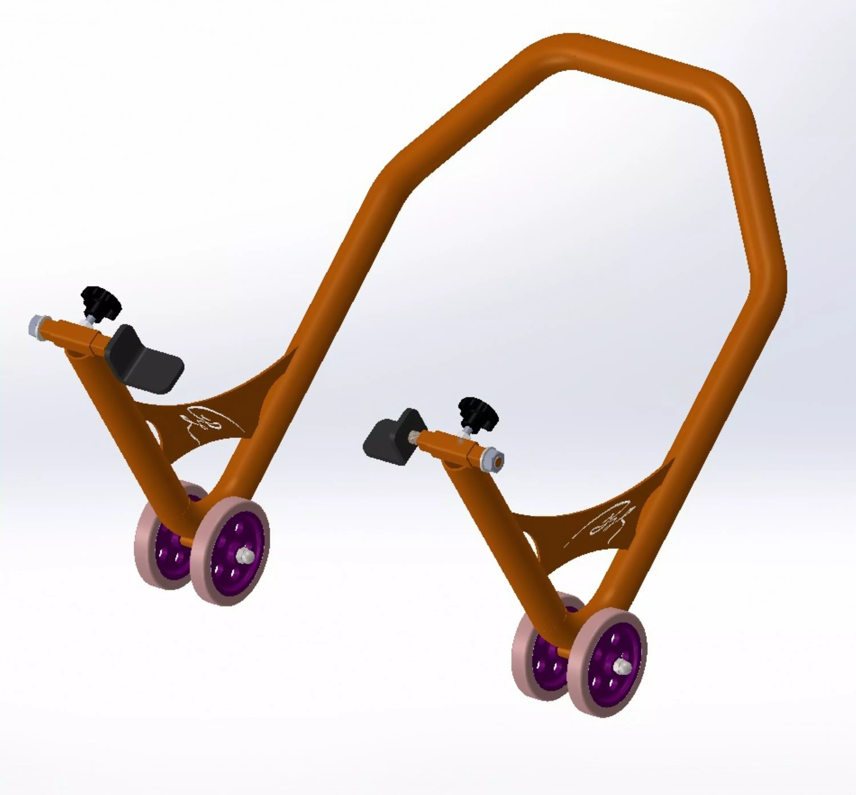 motorcycle stand Paddock Stand 3D model_1