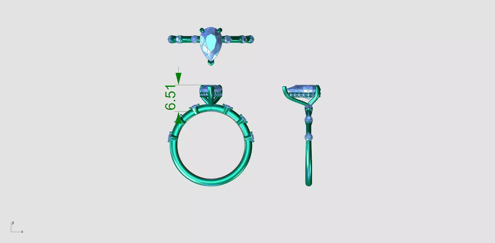 ZAB002B PEAR 3D print model_11