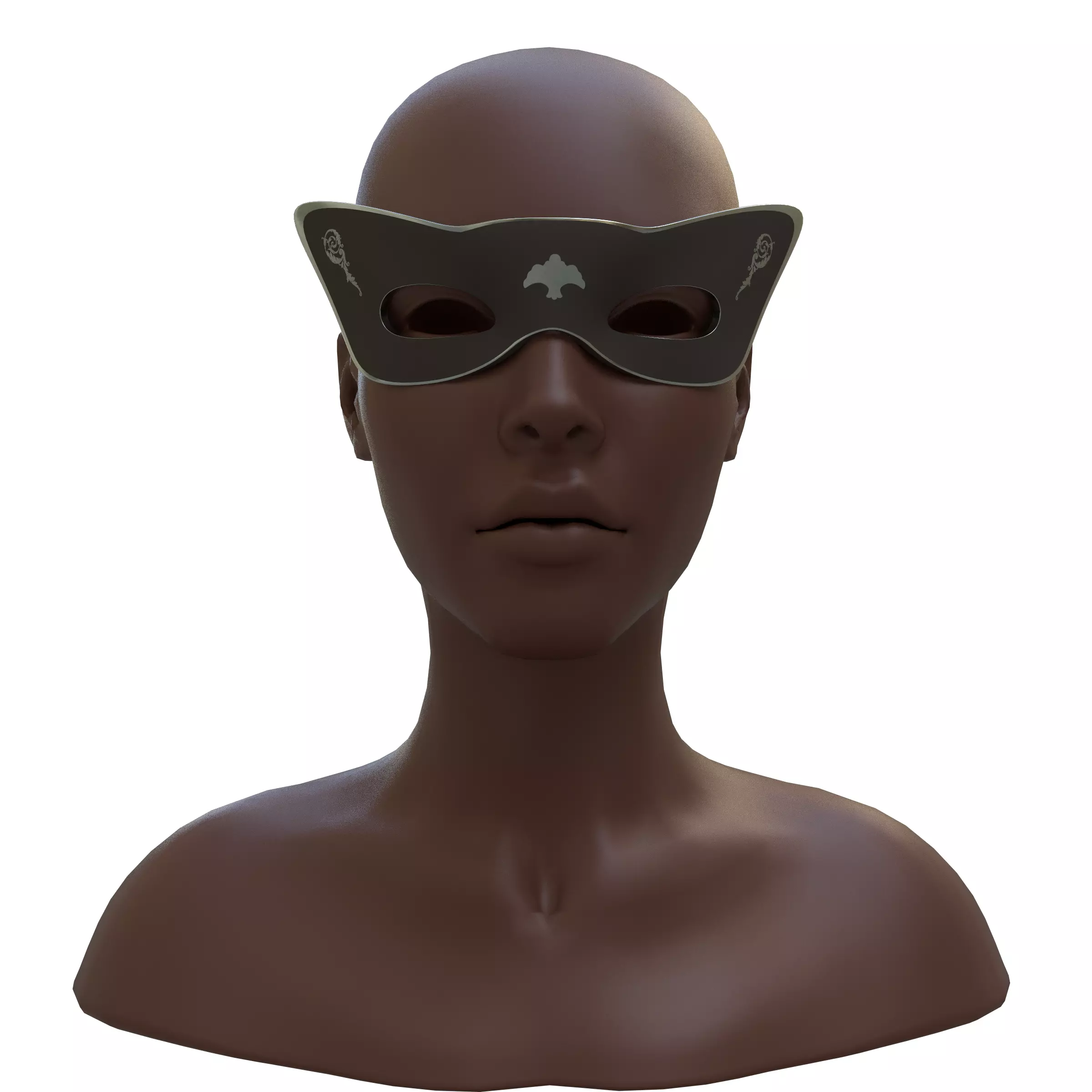 masks Low-poly 3D model_9
