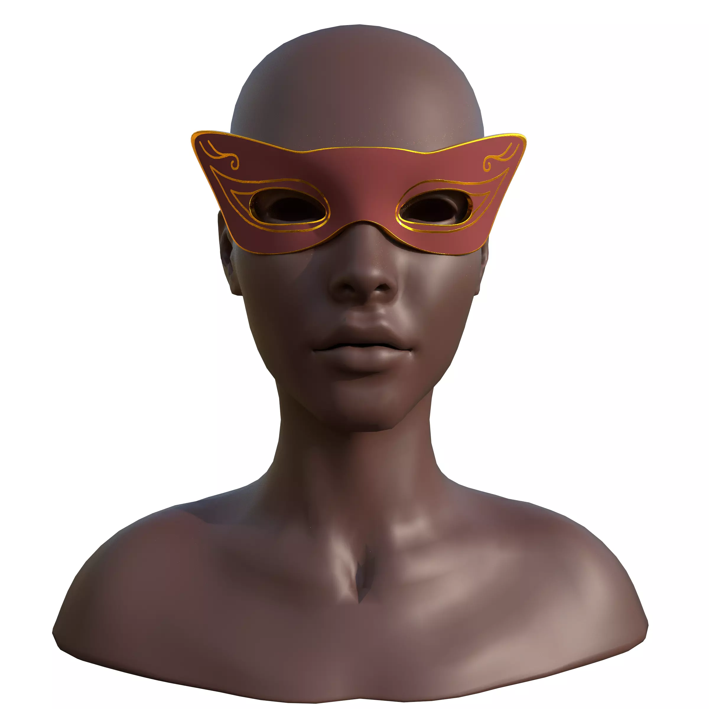 masks Low-poly 3D model_15