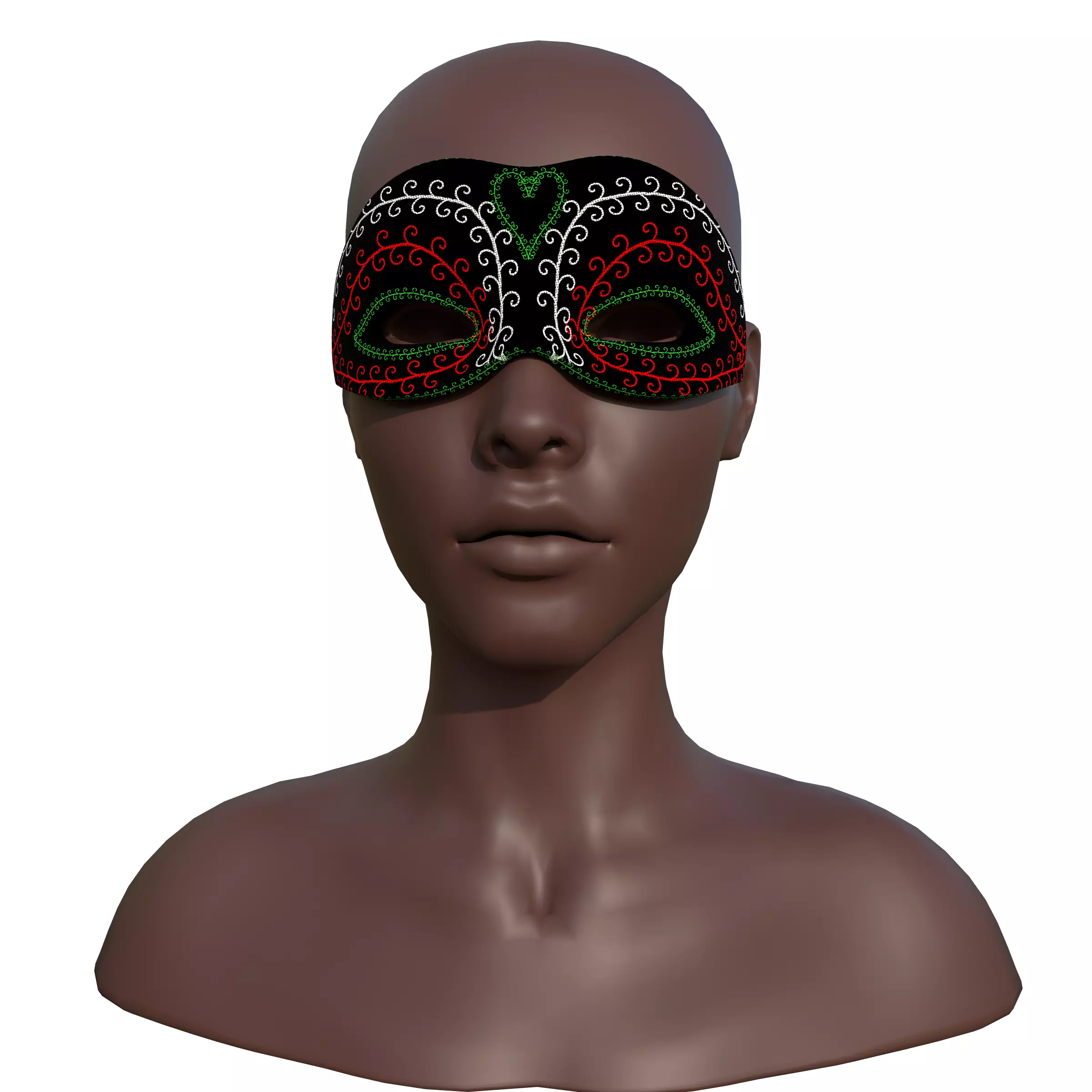 masks Low-poly 3D model_6
