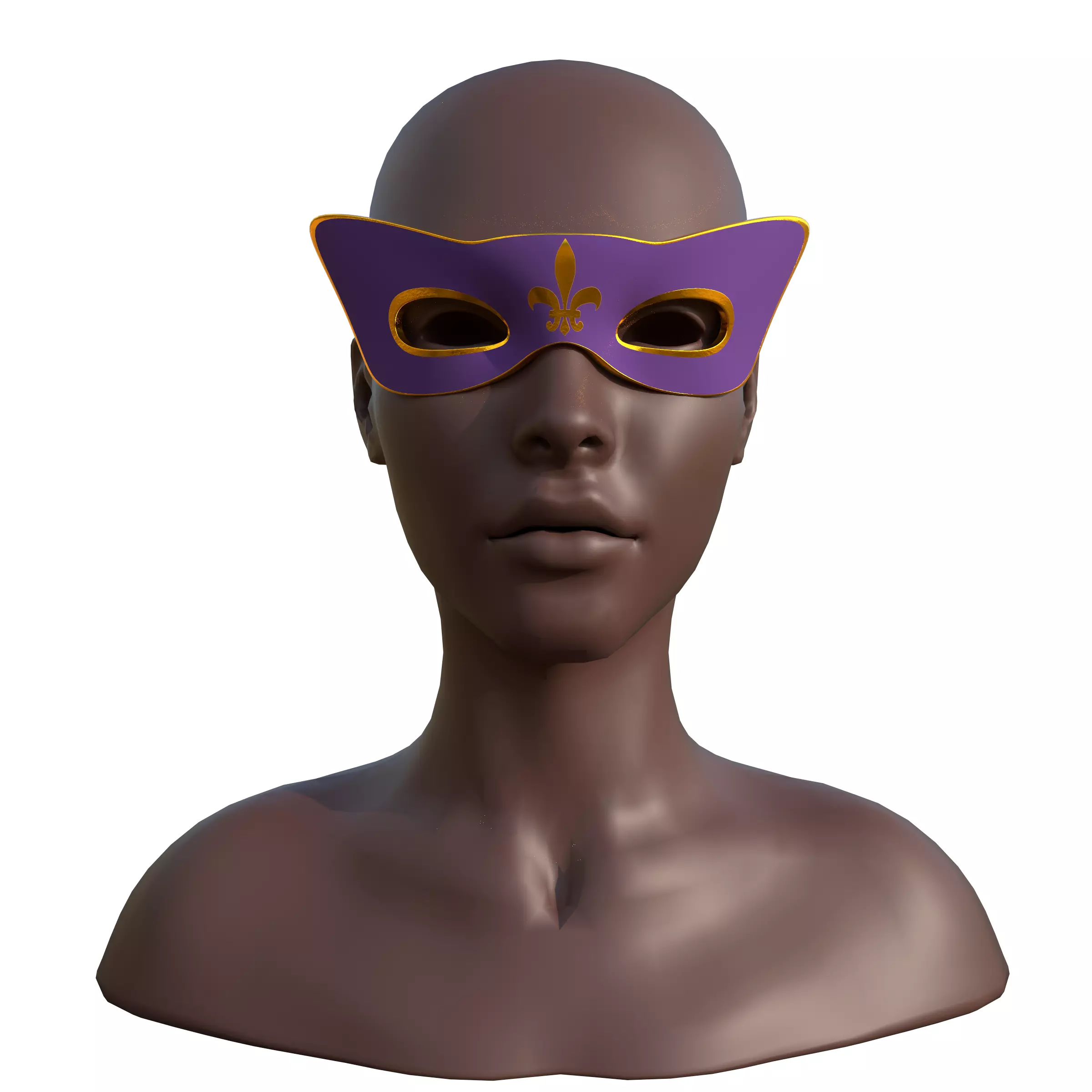 masks Low-poly 3D model_4