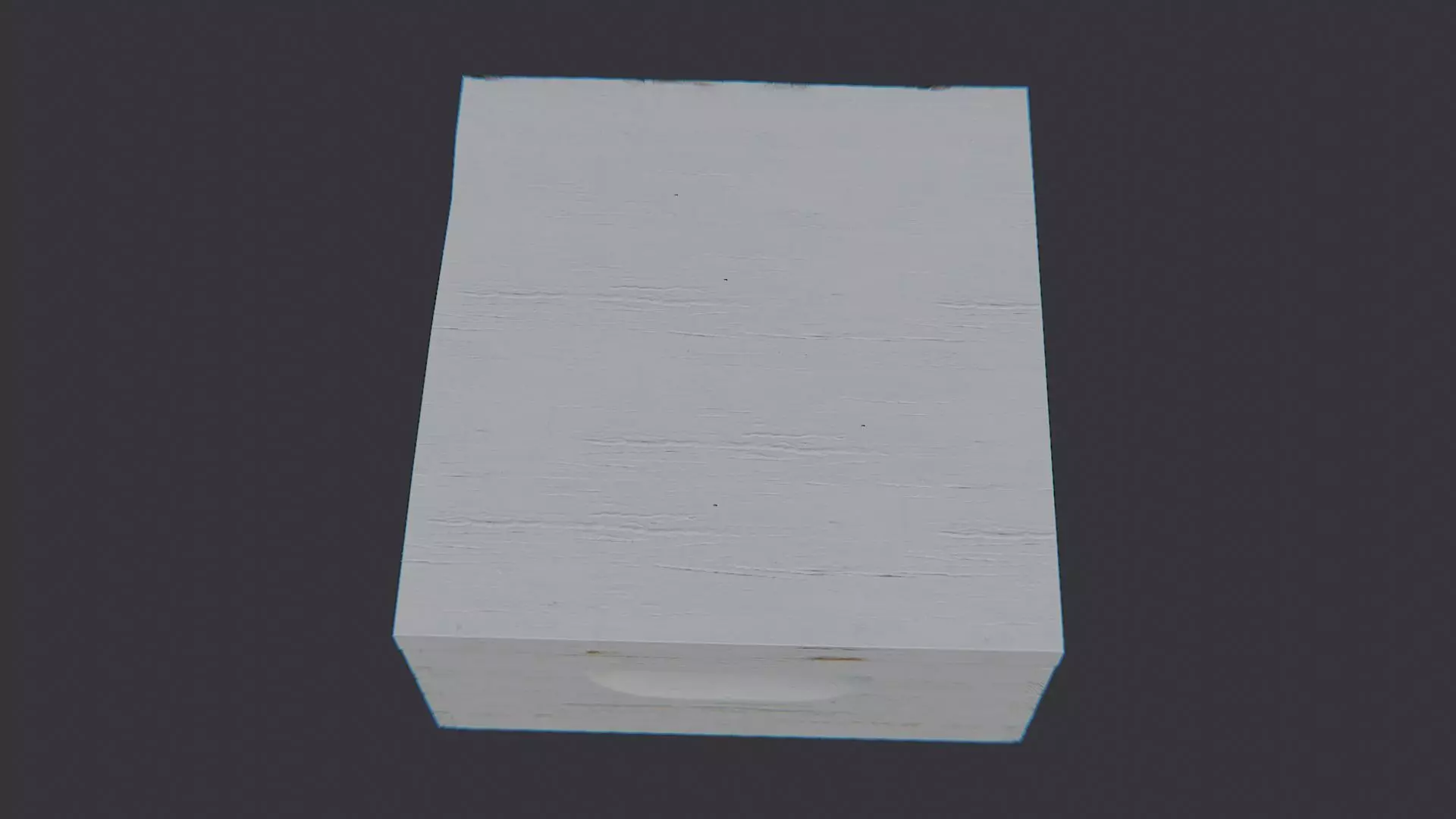 Bee Hive Decorative Wooden Crate Low-poly 3D model_4