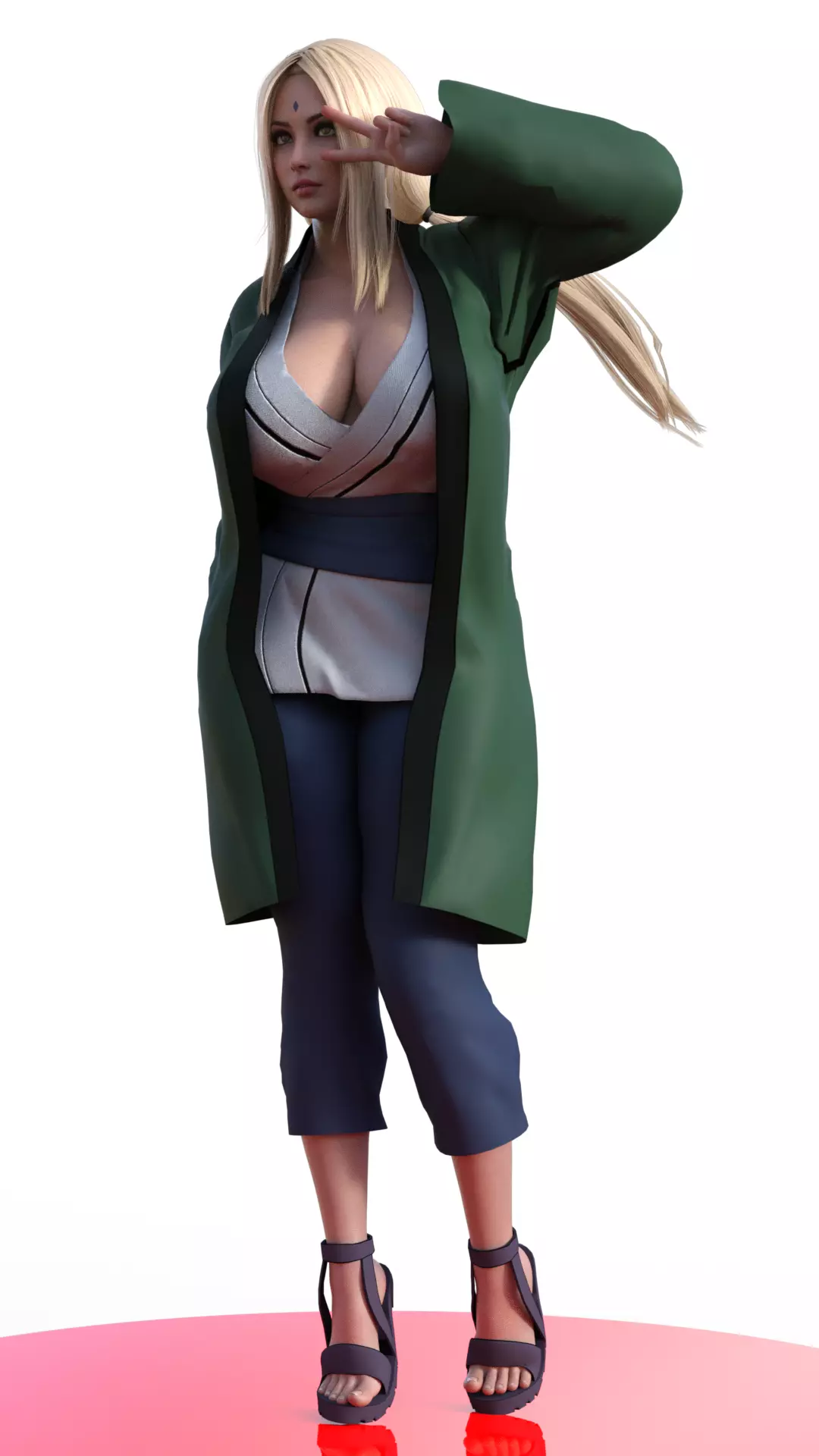 Tsunade Reborn The Legendary Ninja Queen 3D print model_3