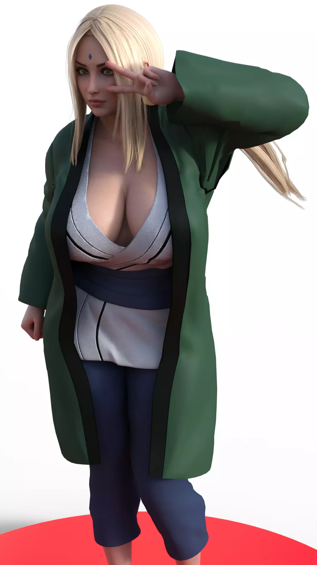 Tsunade Reborn The Legendary Ninja Queen 3D print model_2