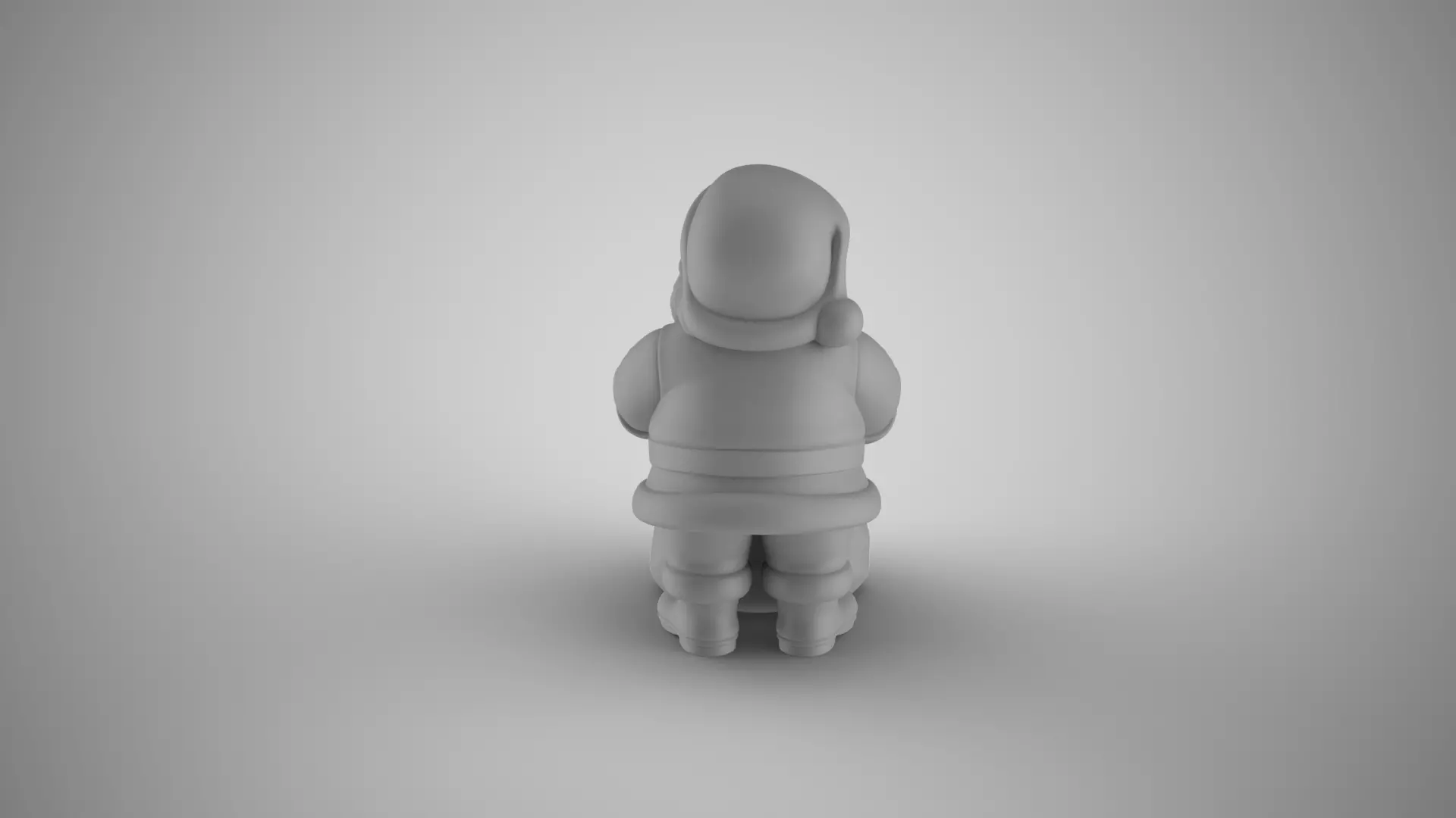 Empty Bag Santa Christmas Figurine 3D print model_5