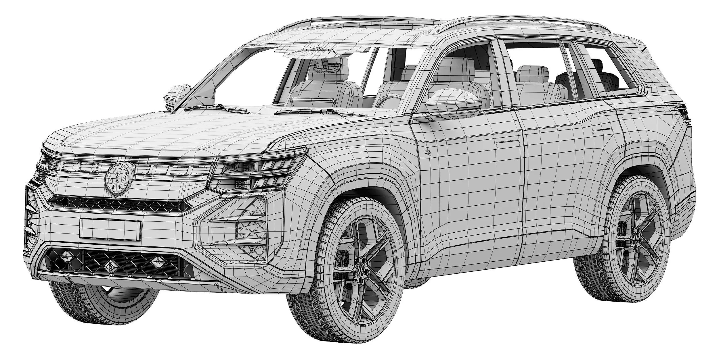 Volkswagen Teramont Pro R-Line 2025 3D model_13