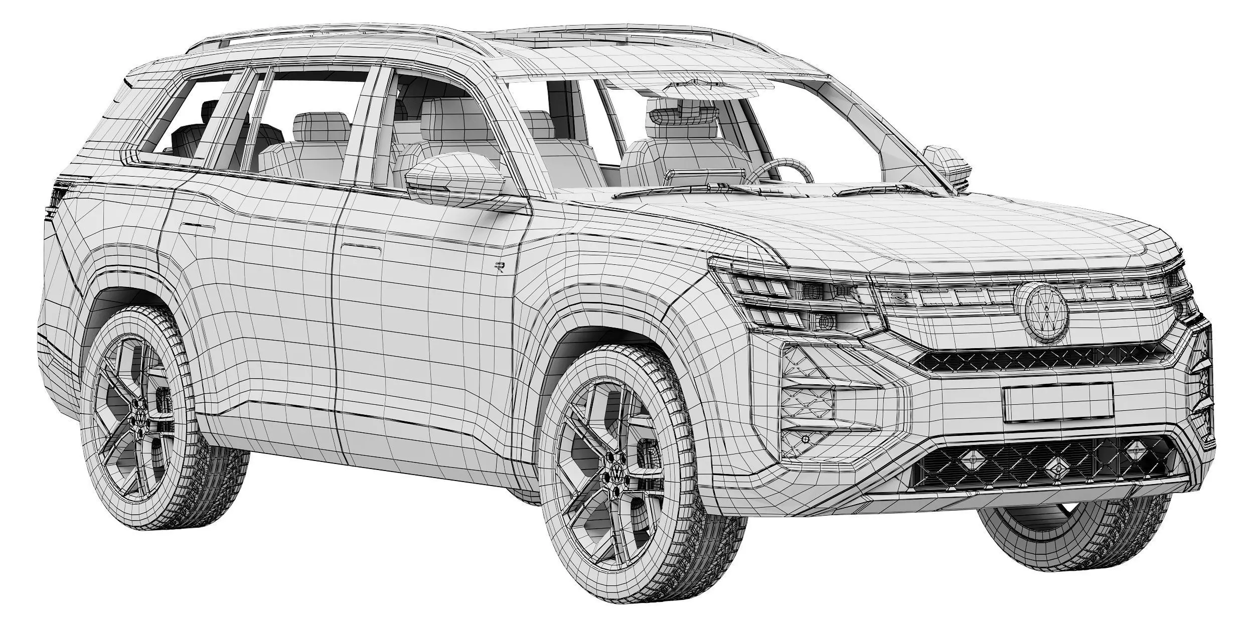 Volkswagen Teramont Pro R-Line 2025 3D model_14