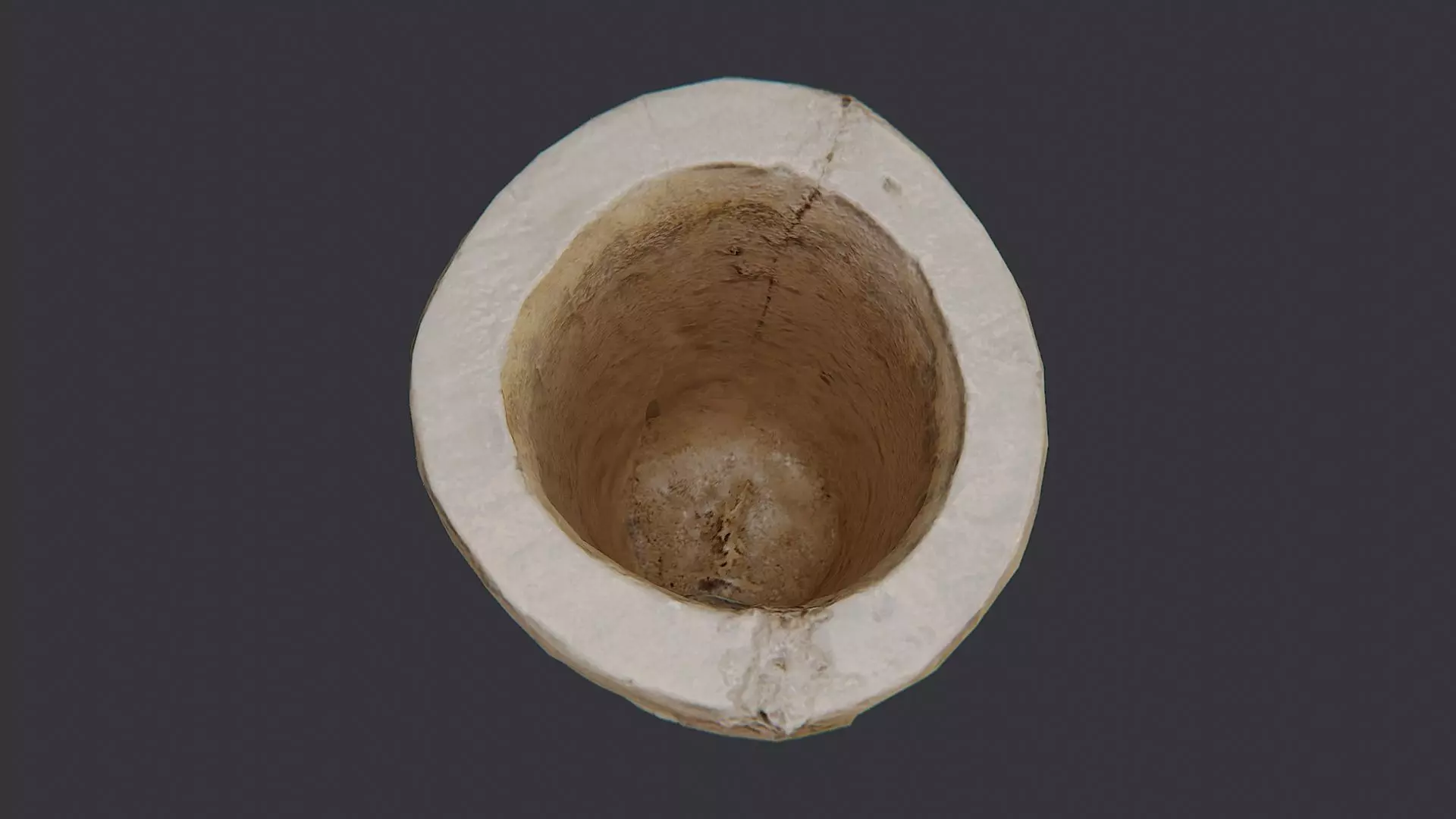 Rustic Wood Decorative Container Vase Low-poly 3D model_4