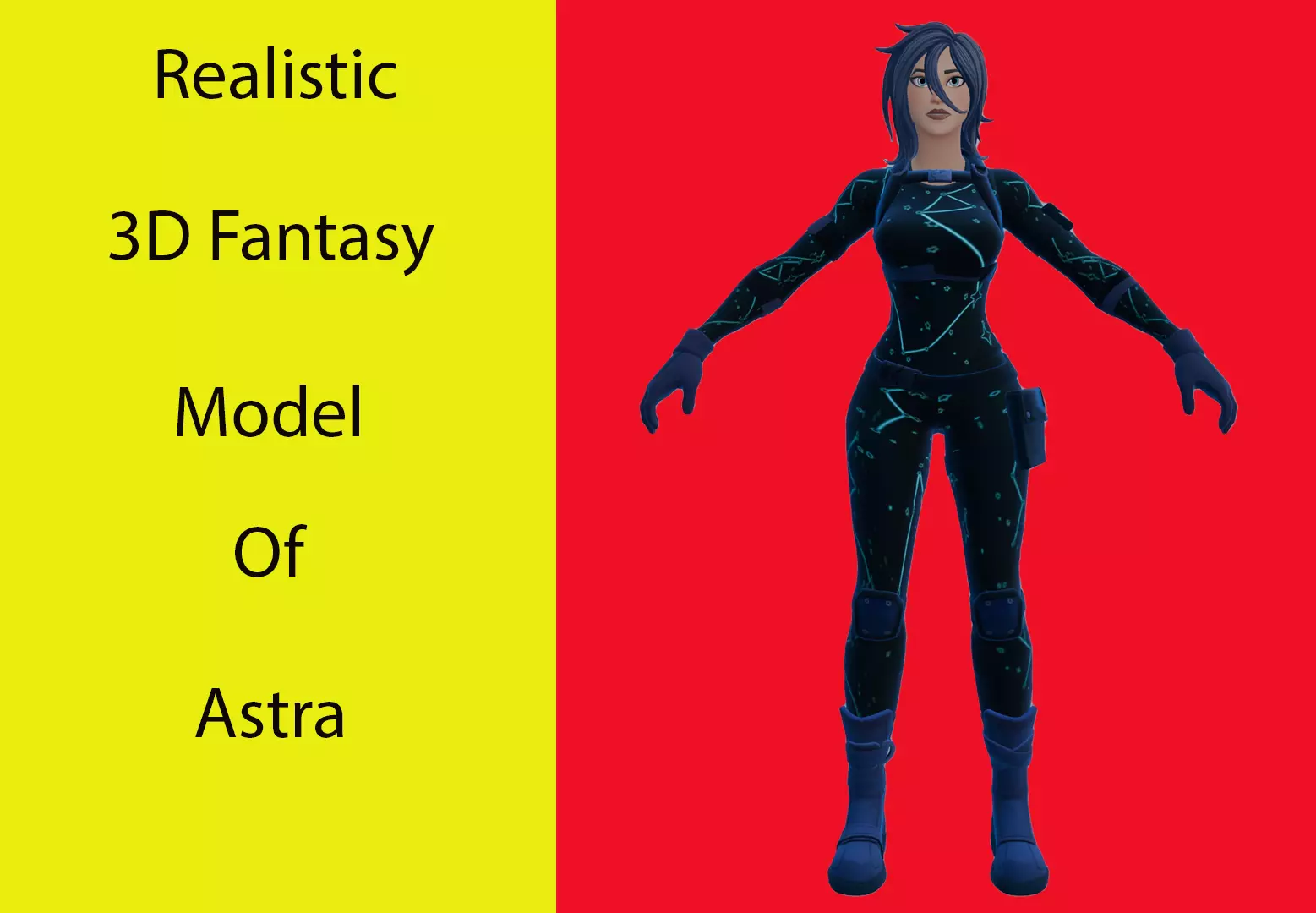 Astra Low-poly 3D model