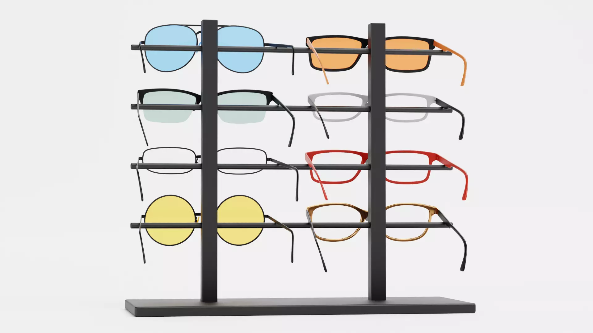 -Glasses on Stand V8- 3D model_4