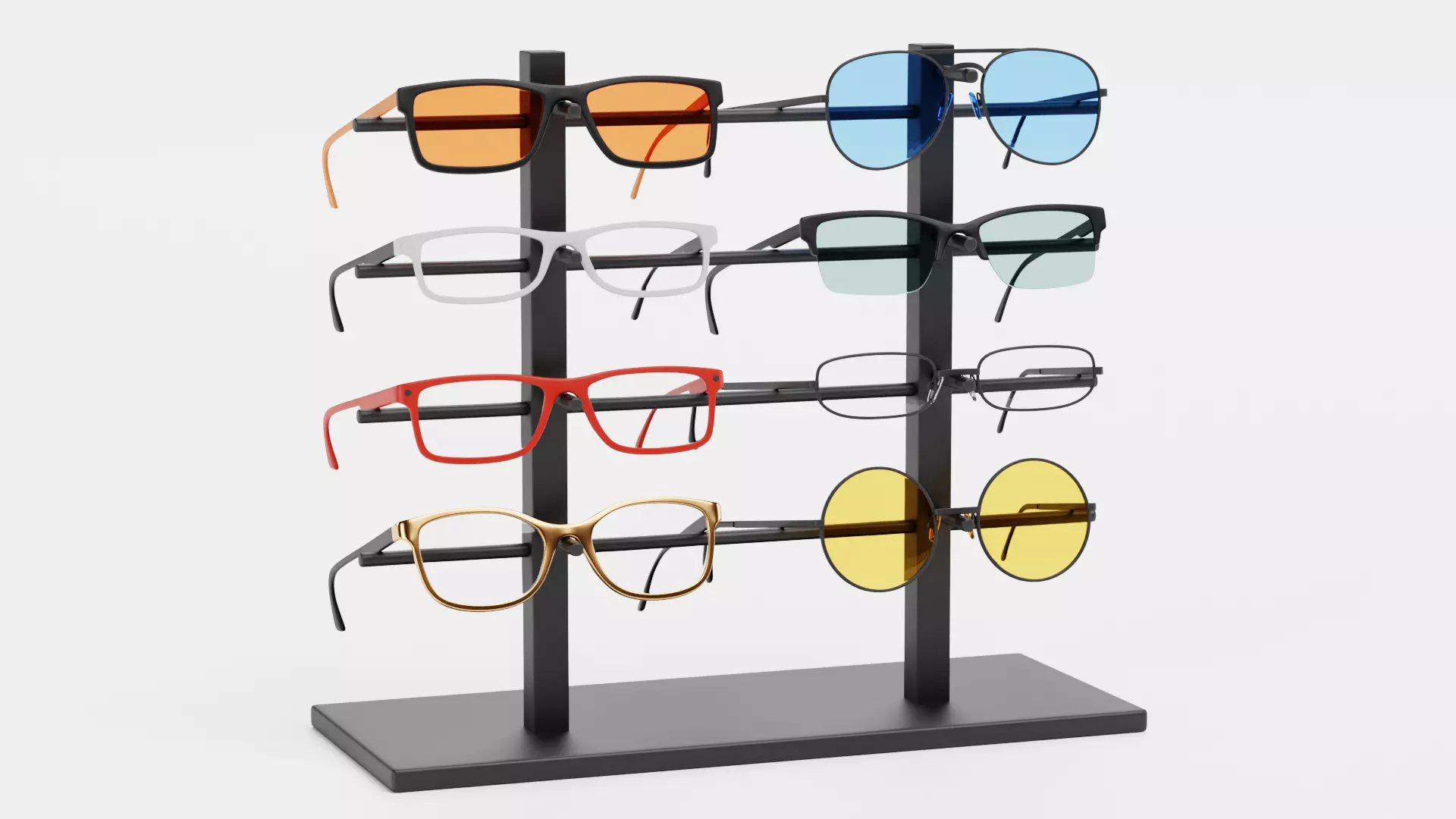 -Glasses on Stand V8- 3D model_0