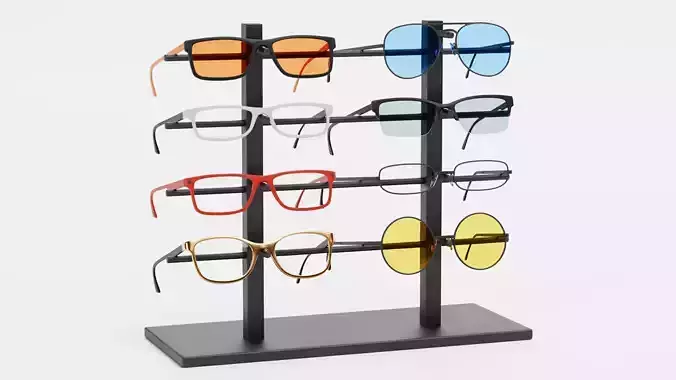 -Glasses on Stand V8-