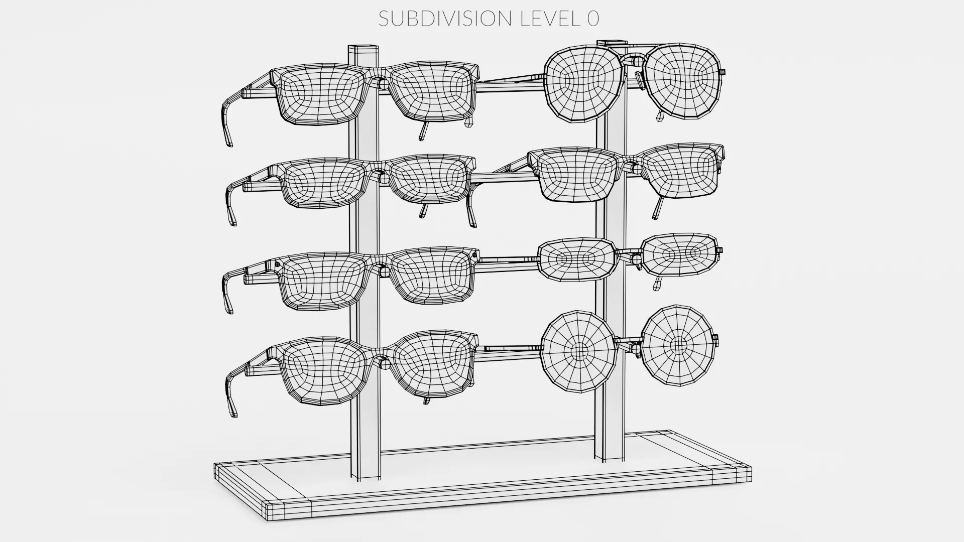 -Glasses on Stand V8- 3D model_9
