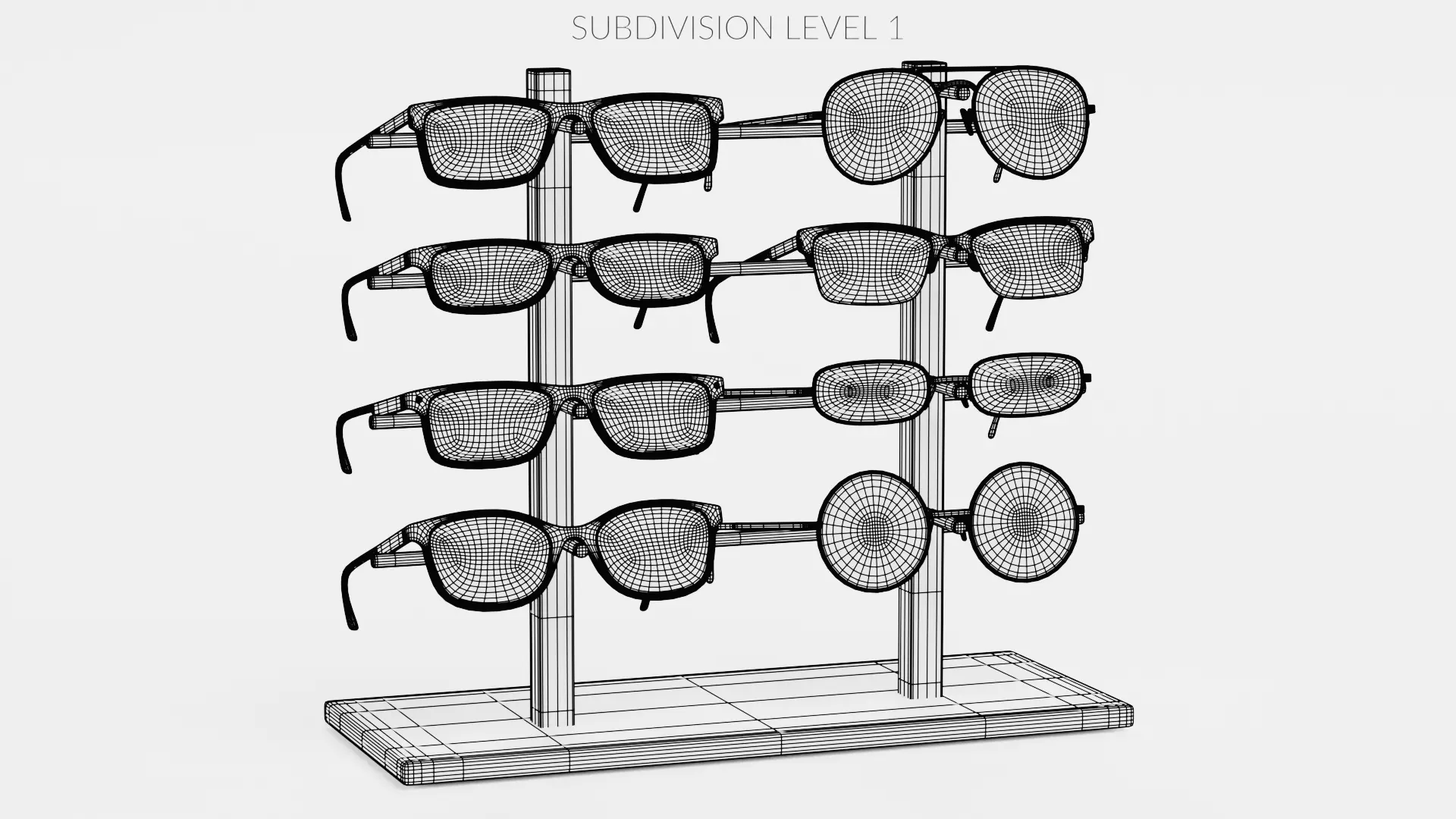 -Glasses on Stand V8- 3D model_10