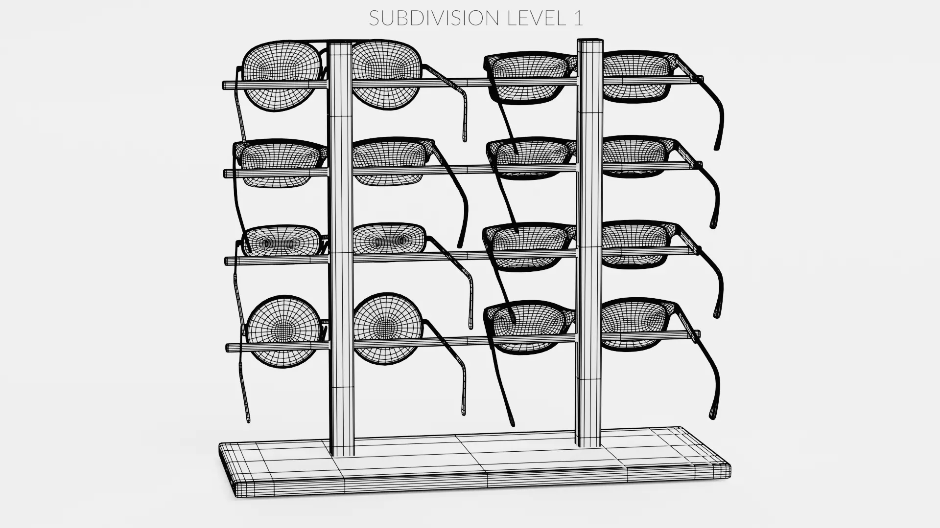 -Glasses on Stand V8- 3D model_12