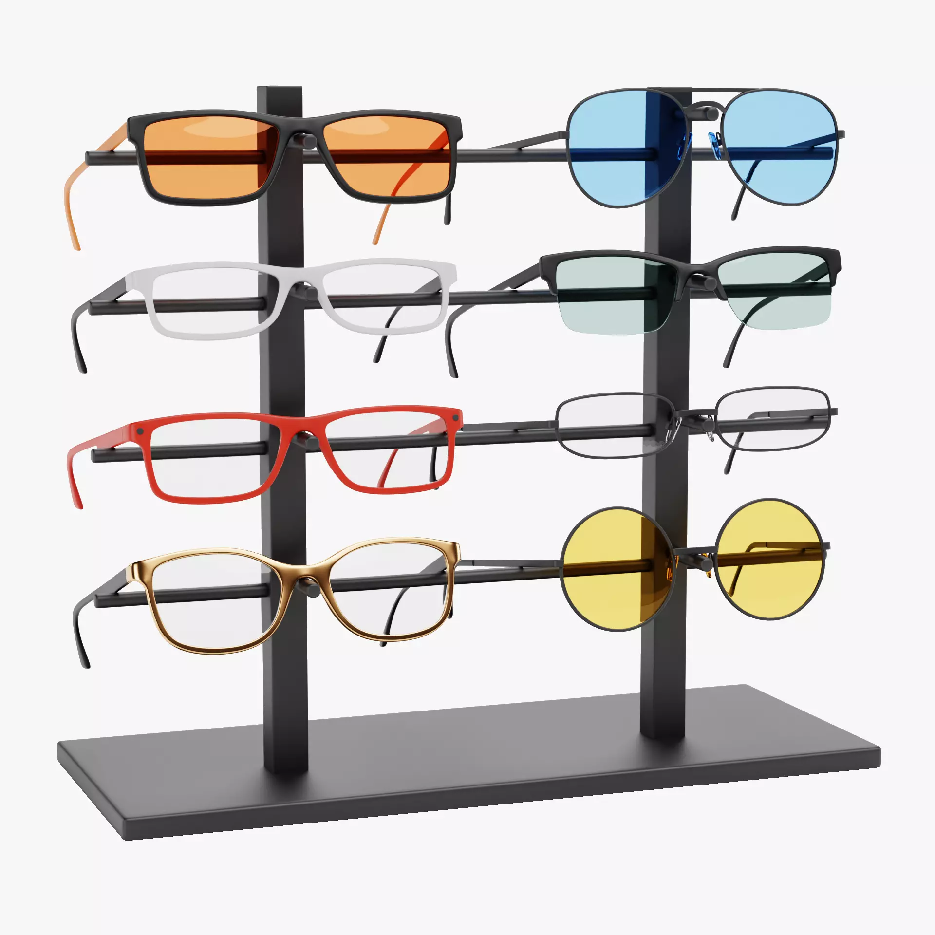 -Glasses on Stand V8- 3D model_13