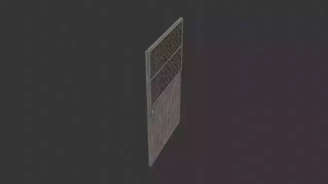 Zd30 Safe Room Gate Door with Lattice