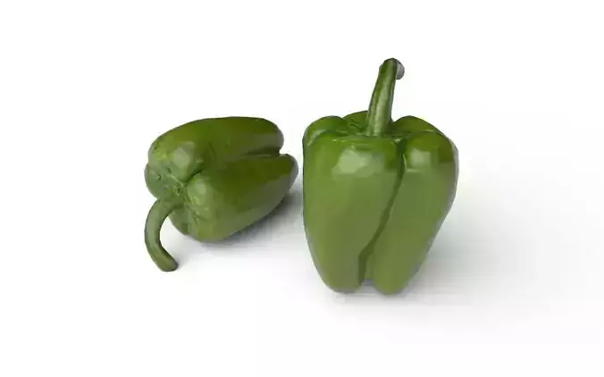 Bell Pepper  M02 Low-poly 3D model 6