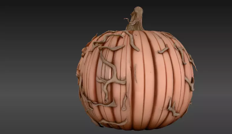 Jack-O-Lantern Pumpkin 3D Model Halloween Decor Print-Ready 3D print model_12