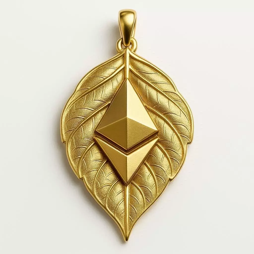ETH Crypto Pendant Keychain 12 3D print model_0