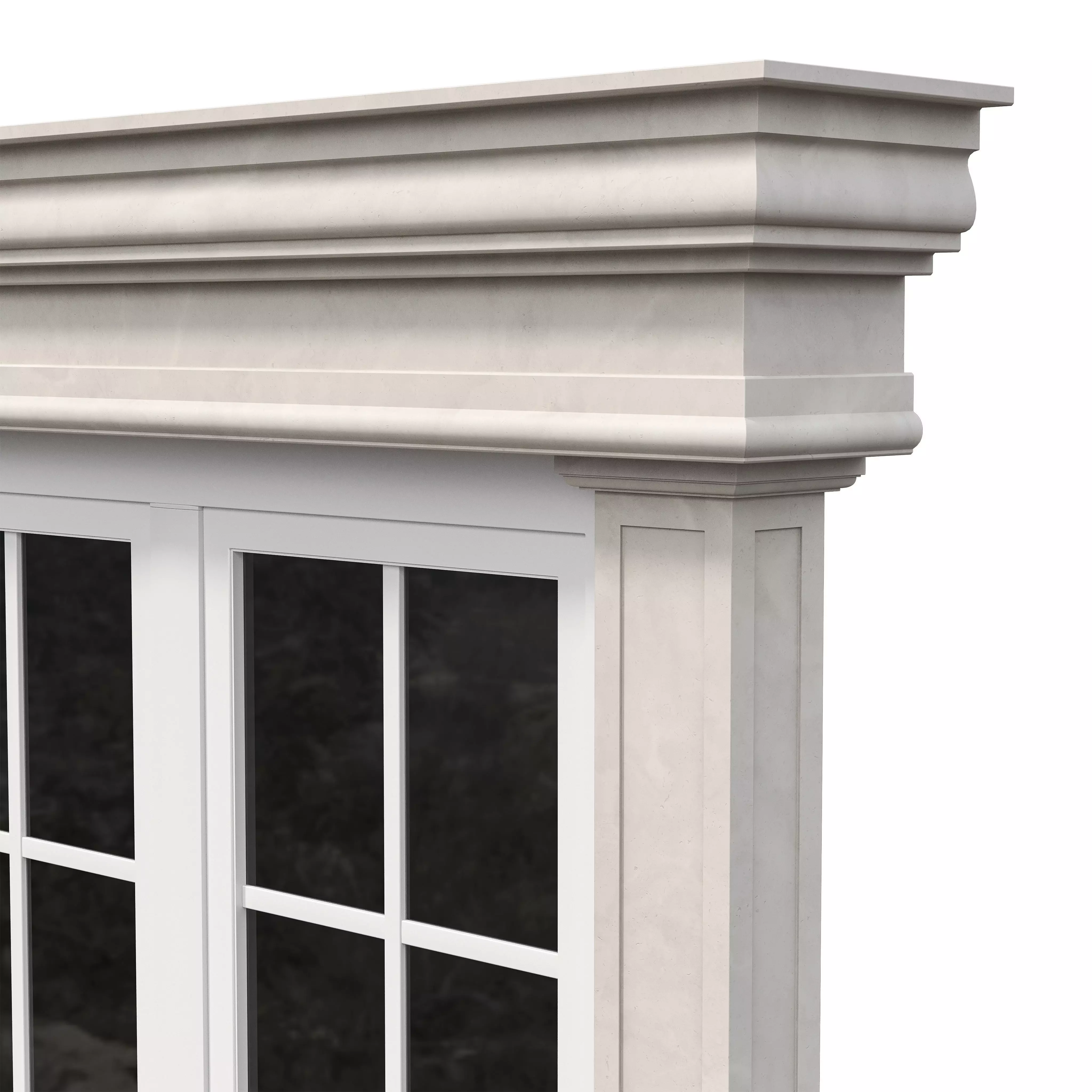 Architectural Classic Window 3D Model 13 3D model_2