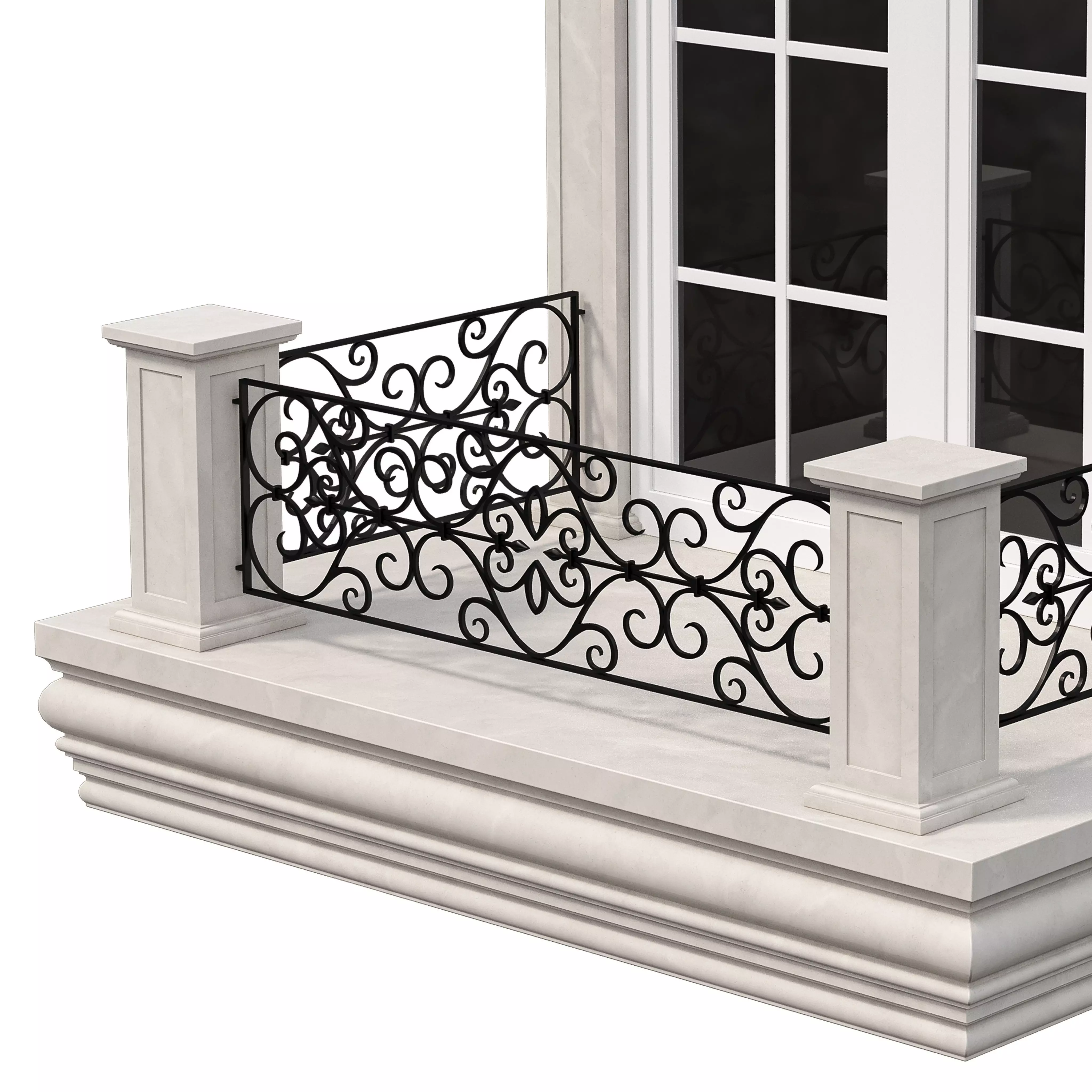 Architectural Classic Window 3D Model 13 3D model_6