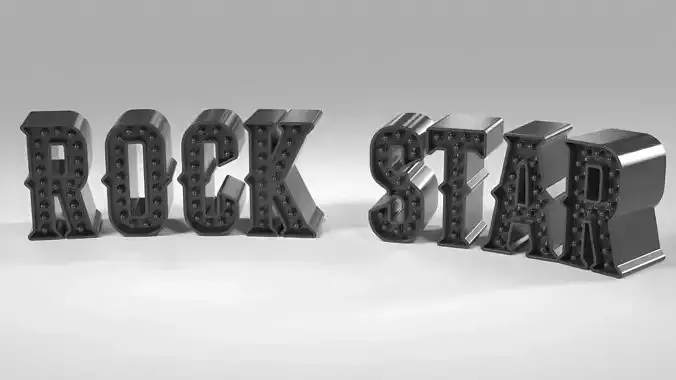 Rock Star Ornamental Letters
