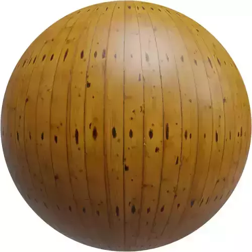 Vintage Knotty Pine Planks PBR Texture 4K 