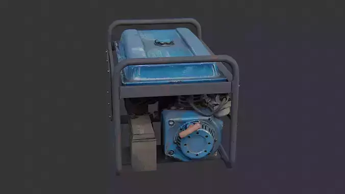 Portable Electric Generator In Open Frame
