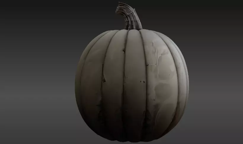 Jack-O-Lantern Pumpkin 3D Model Two Model Pack  Pumpkin  3D model_16