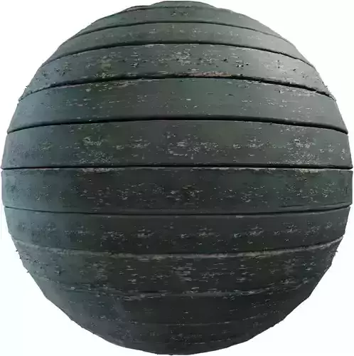 Weathered Teal Painted Wood Planks PBR Texture 4K
