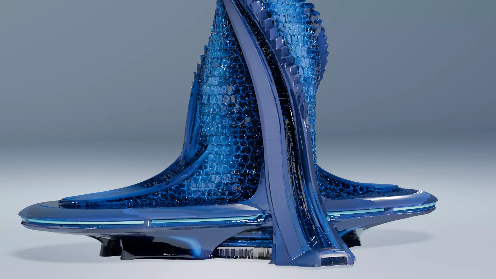 sci-fi architecture 3D model_3