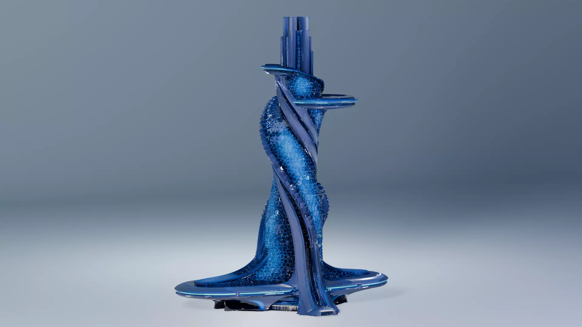 sci-fi architecture 3D model_0