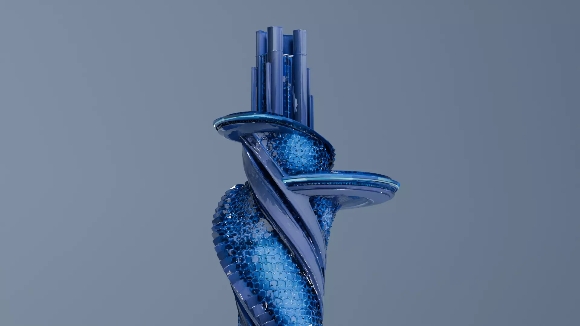 sci-fi architecture 3D model_2