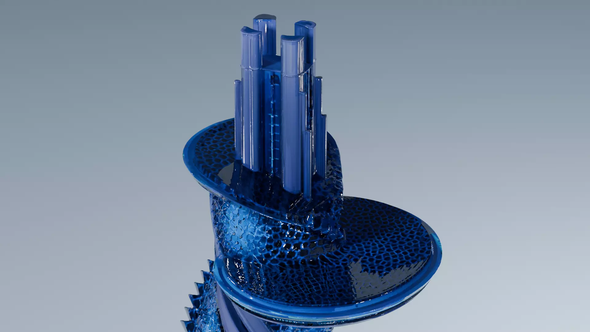 sci-fi architecture 3D model_4