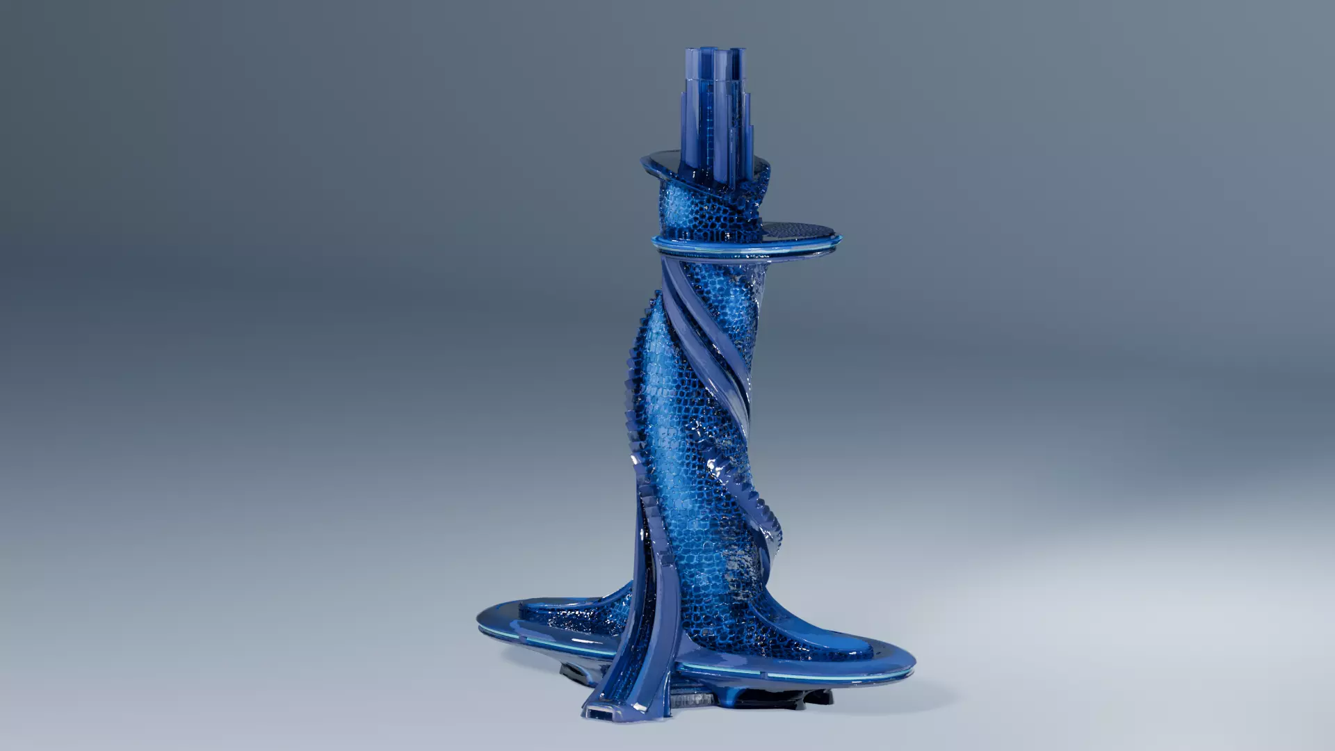 sci-fi architecture 3D model_1