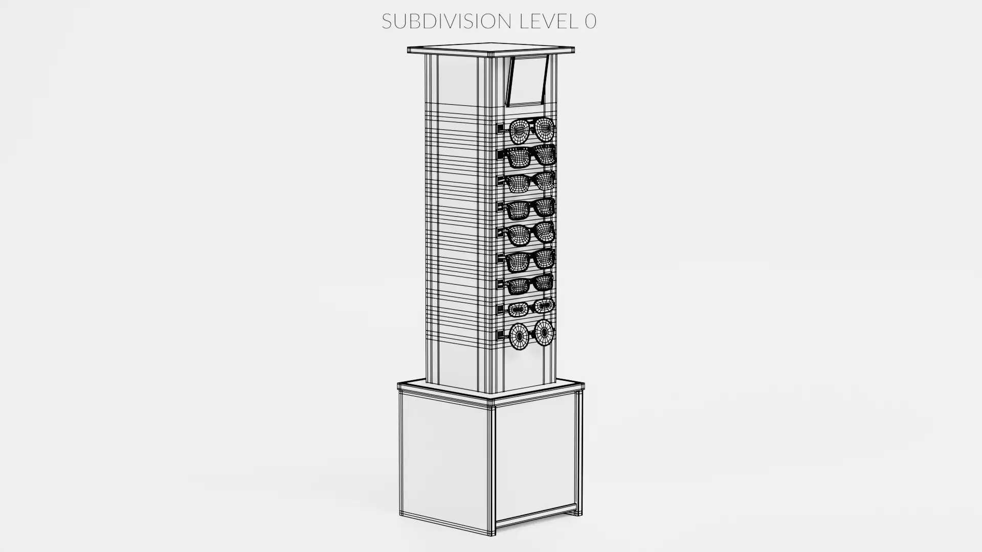 -Glasses on Stand V10- 3D model_9