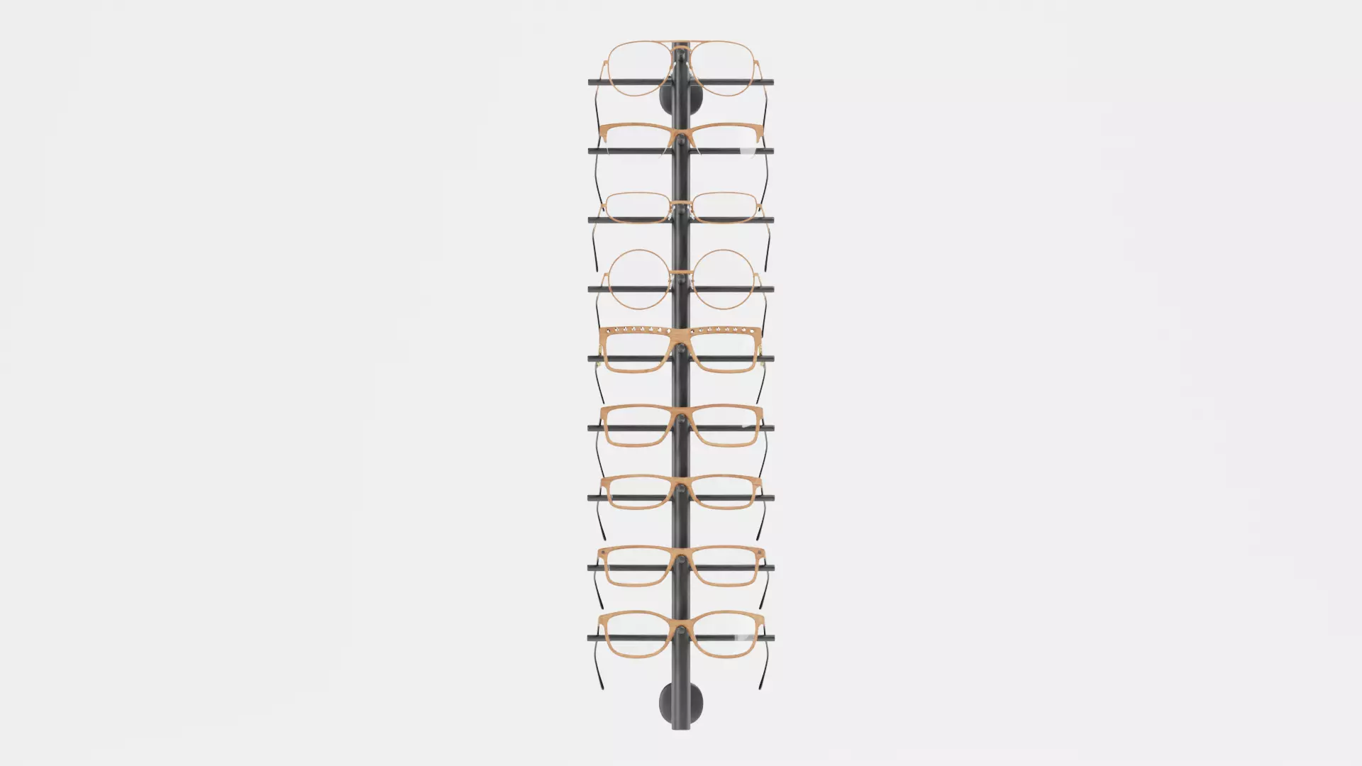 -Glasses on Stand V11- 3D model_1