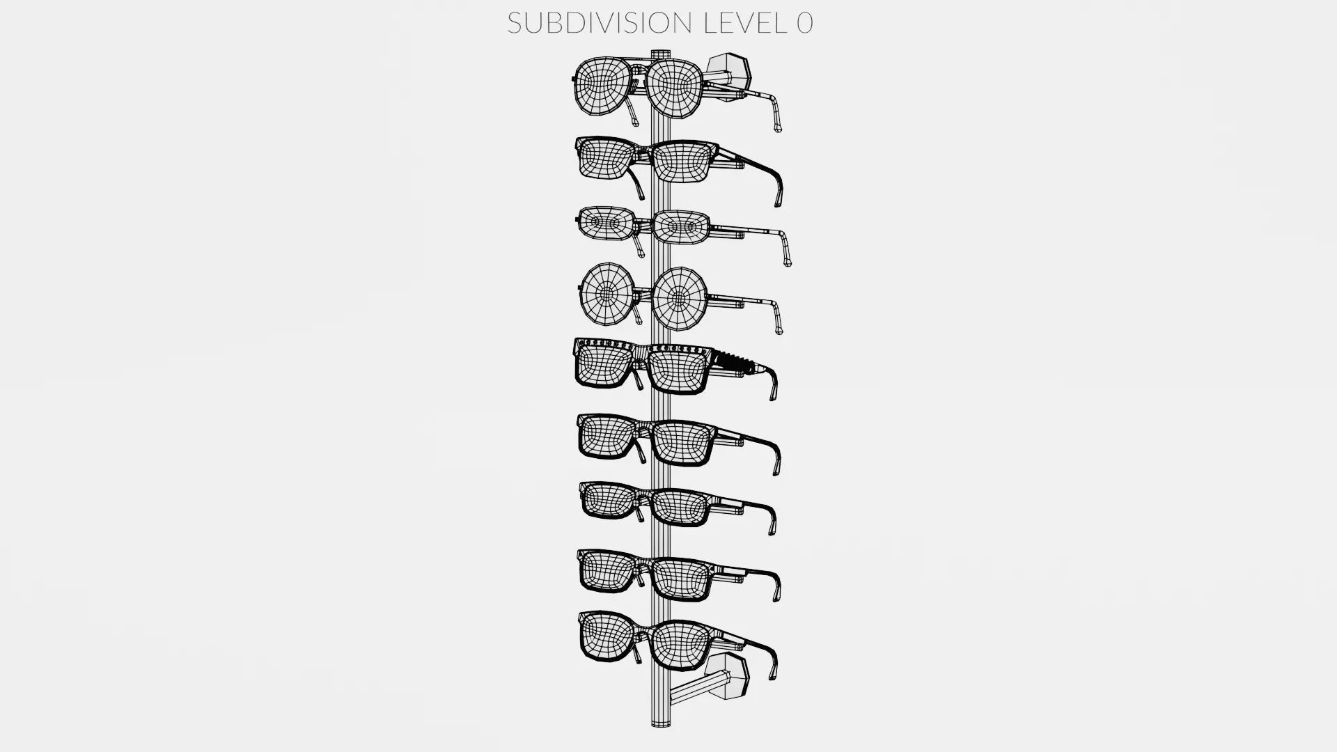 -Glasses on Stand V11- 3D model_9
