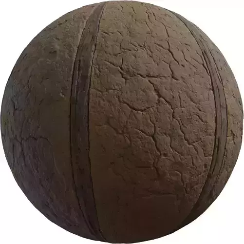 Earthen Wattle and Daub Wall PBR Texture 4K 