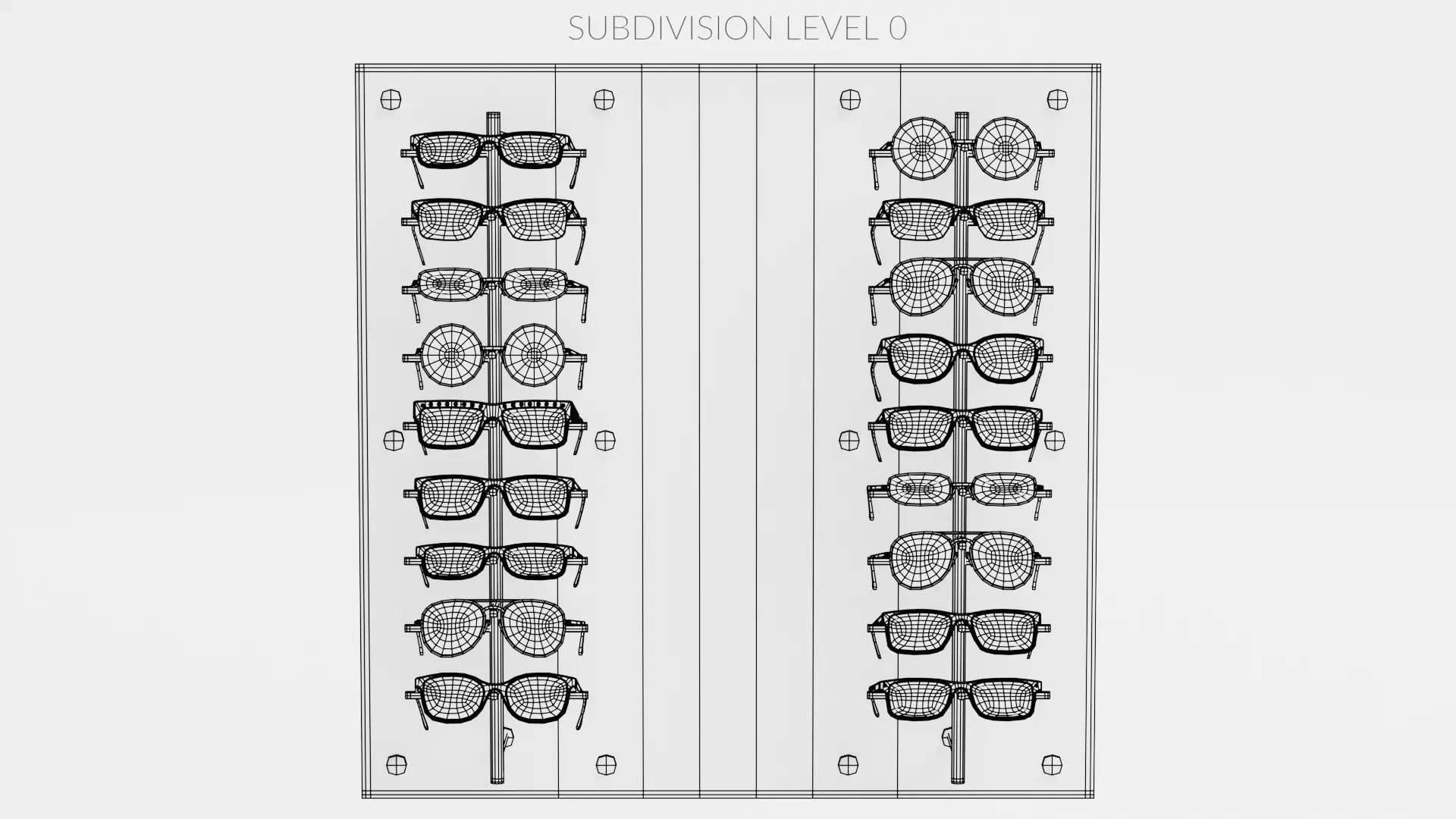 -Glasses on Stand V13- 3D model_10
