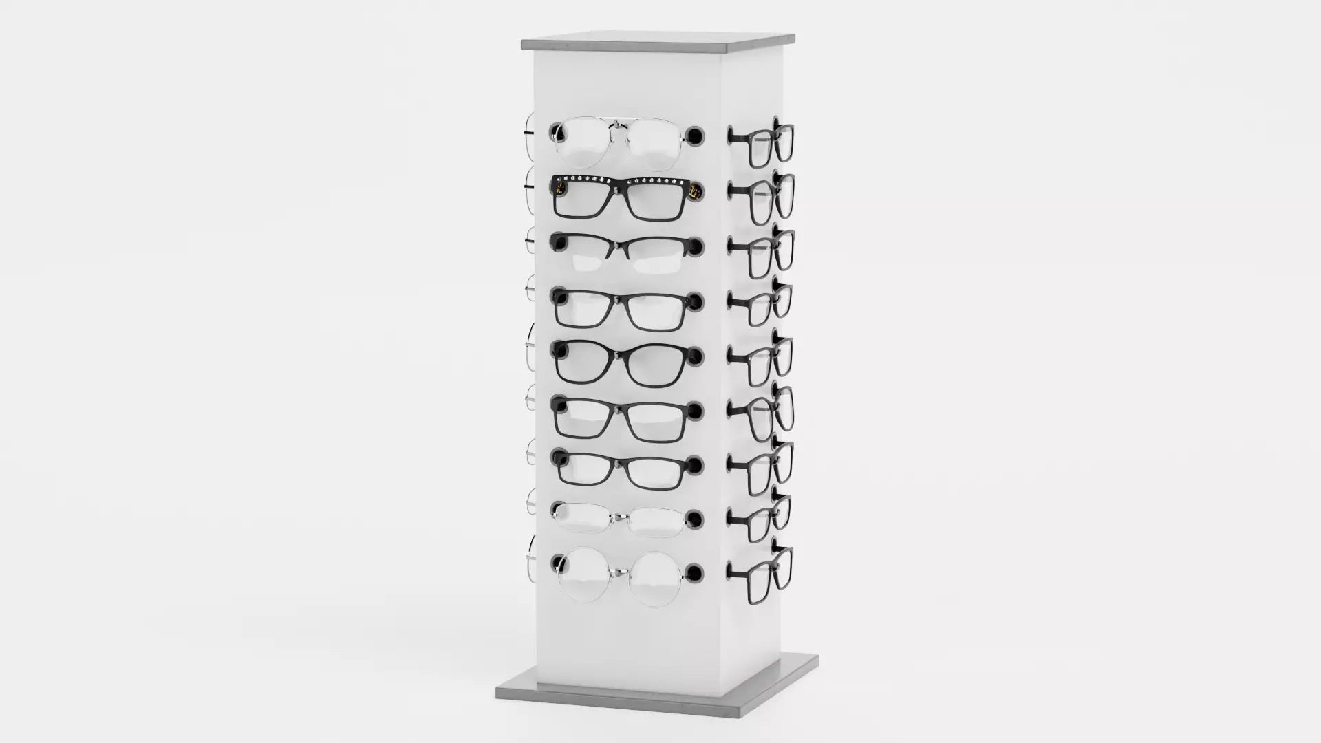 - Glasses on Optical Stands - 3D model_6