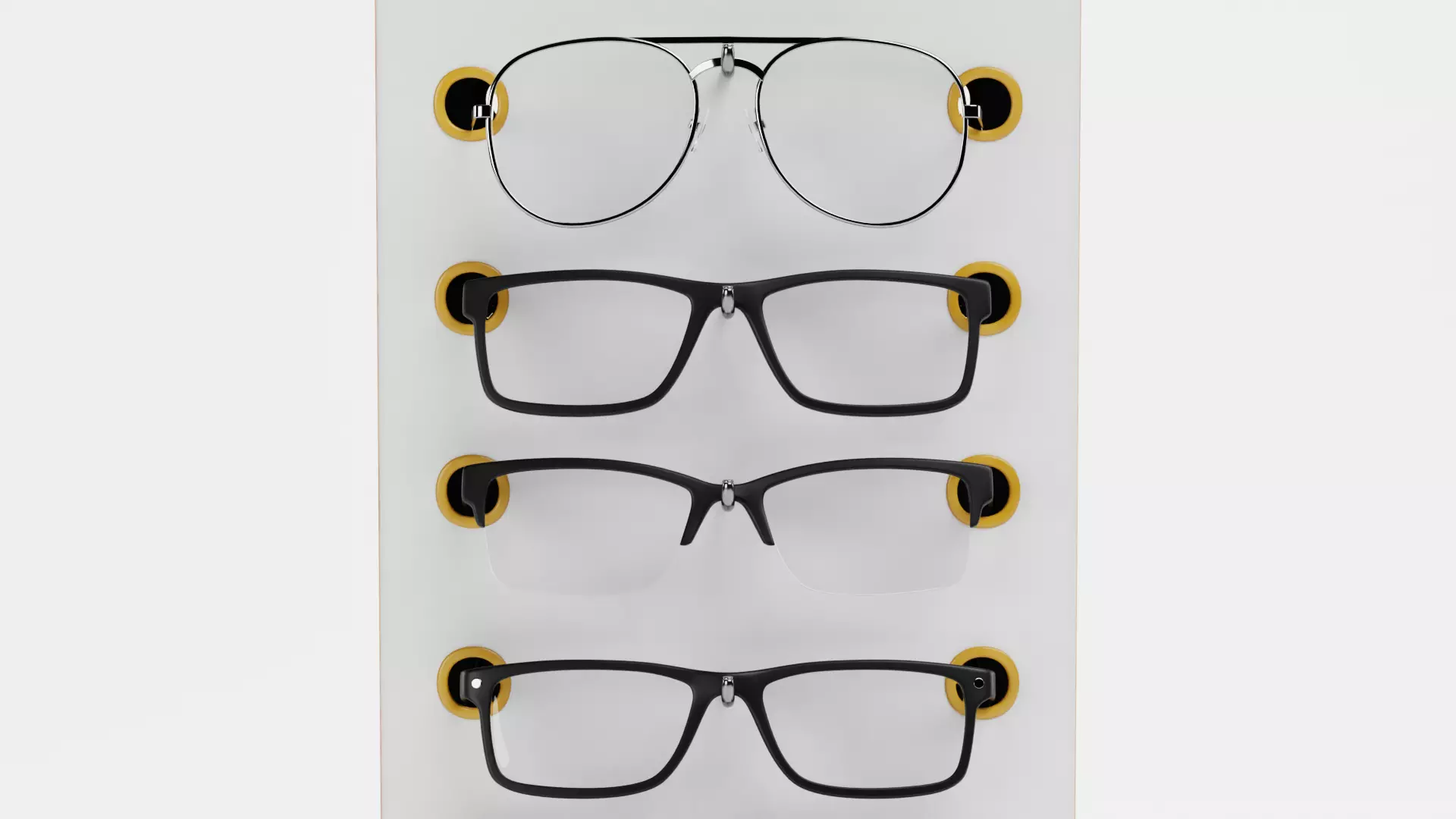 - Glasses on Optical Stands - 3D model_12