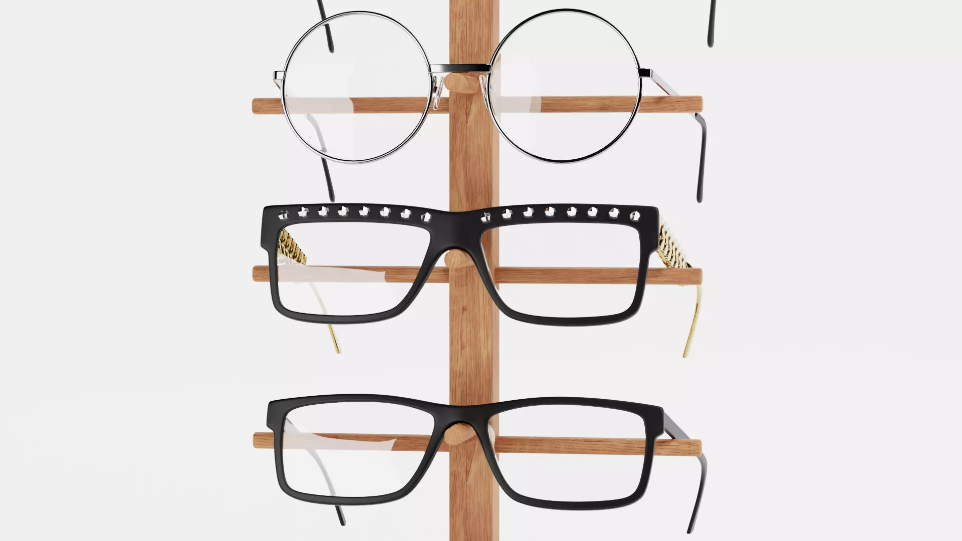 - Glasses on Optical Stands - 3D model_10