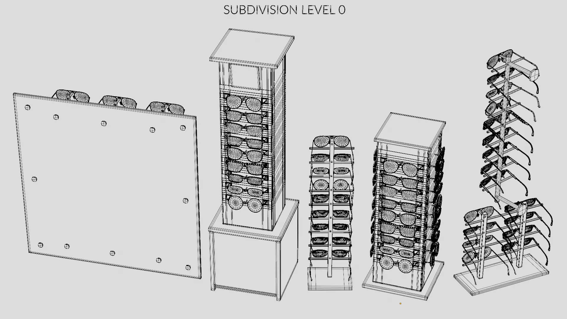 - Glasses on Optical Stands - 3D model_25