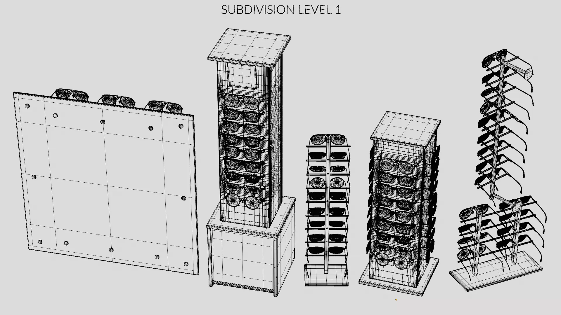 - Glasses on Optical Stands - 3D model_26
