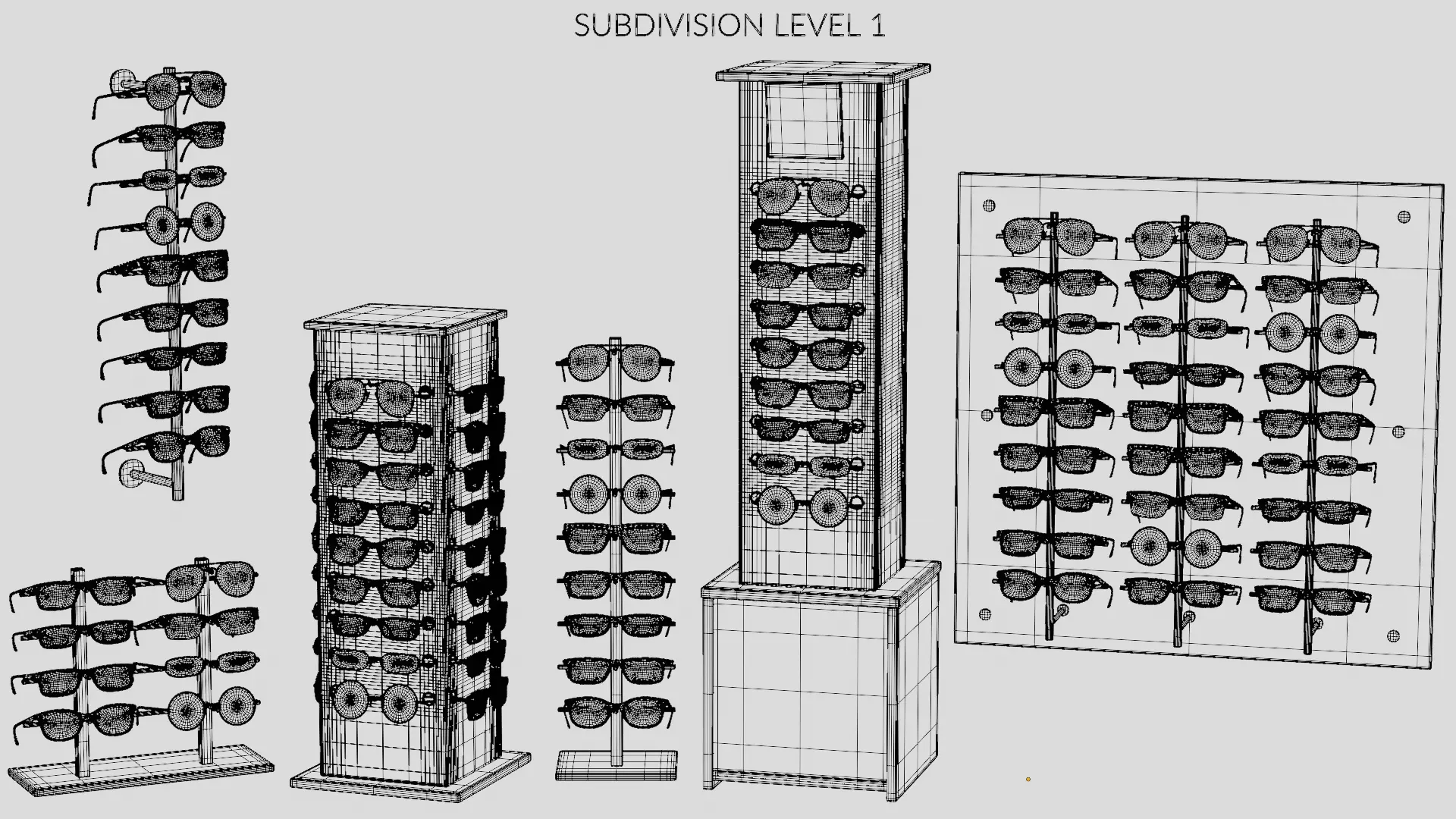 - Glasses on Optical Stands - 3D model_24